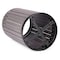 Alpine Industries 32 Gallon Gray All-Weather Slatted Wood Style Panel Steel Commercial Outdoor Trash Can Receptacle ALP4400-01-GRY-RB - alternate 7